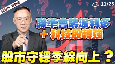 2025/11/25 聯準會鴿派利多+科技股轉強! 股市守穩季線向上?